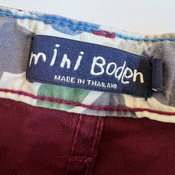 Mini Boden Burgundy Pants 3Y - Picture 8 of 9